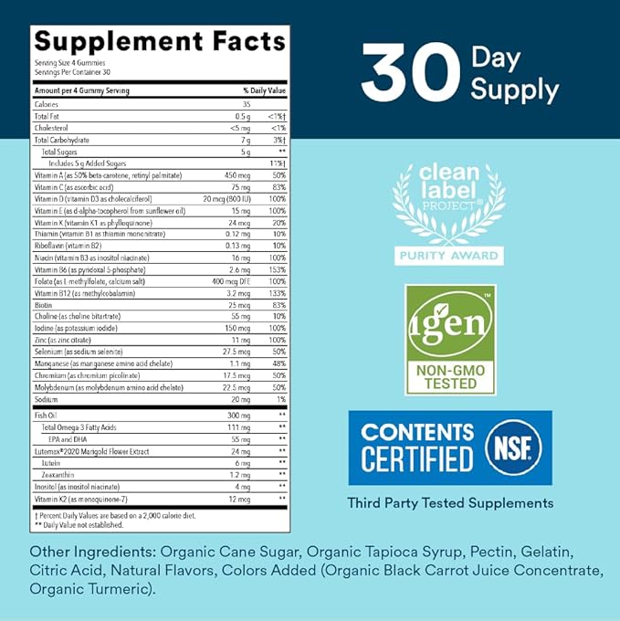 SmartyPants Gummy Multivitamin for Women 50 and Over: Omega 3 Fish Oil (EPA/DHA), Methylfolate & Teen Guy Multivitamin Gummies: Omega 3 Fish Oil (EPA/DHA), Vitamin D3, C, Vitamin B12