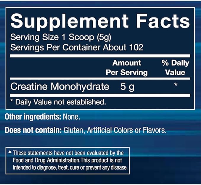 BodyTech 100% Pure Creatine Monohydrate Powder - Premium Micronized Creatine for Enhanced Muscle Strength and Performance - Supports Muscles, Recovery, and Increased Exercise (18oz/102 Servings)