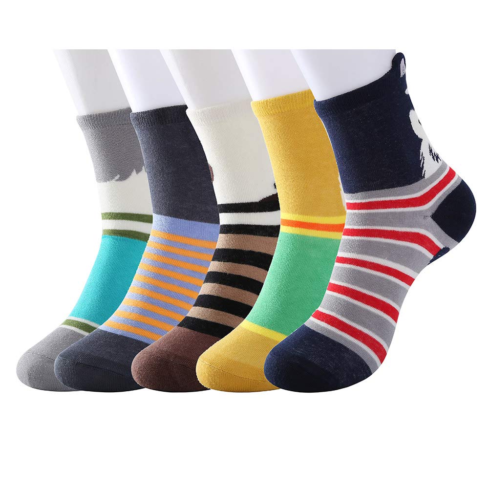 DOBIKULU Womens Cute Animal Socks, Puppy Dog Lover Gifts for Women, Female Presents for Mom Lady, Funny Cotton Casual Crew Novelty Dog Socks, Fun Lovely Print Pattern Sock