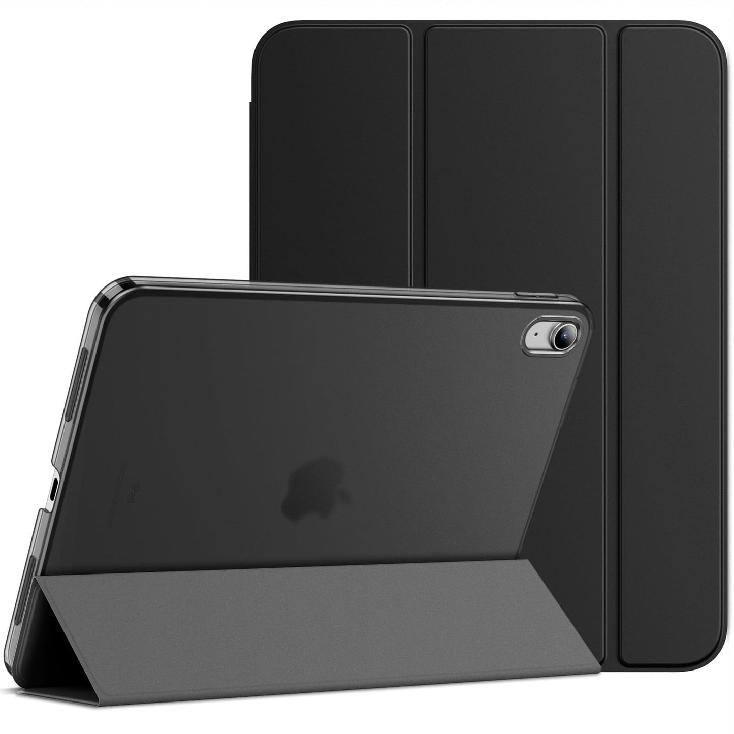 Jetech Case For Ipad (A16) 11Th/10Th Generation (2025/2022), Slim Stand Hard Back Shell Cover With Auto Wake/Sleep (Black)