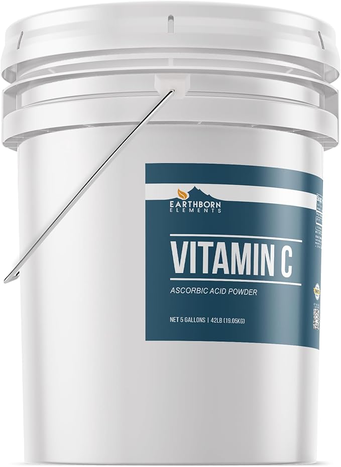 Earthborn Elements Vitamin C Powder (5 Gallon), Ascorbic Acid, Supplement & Cleaner