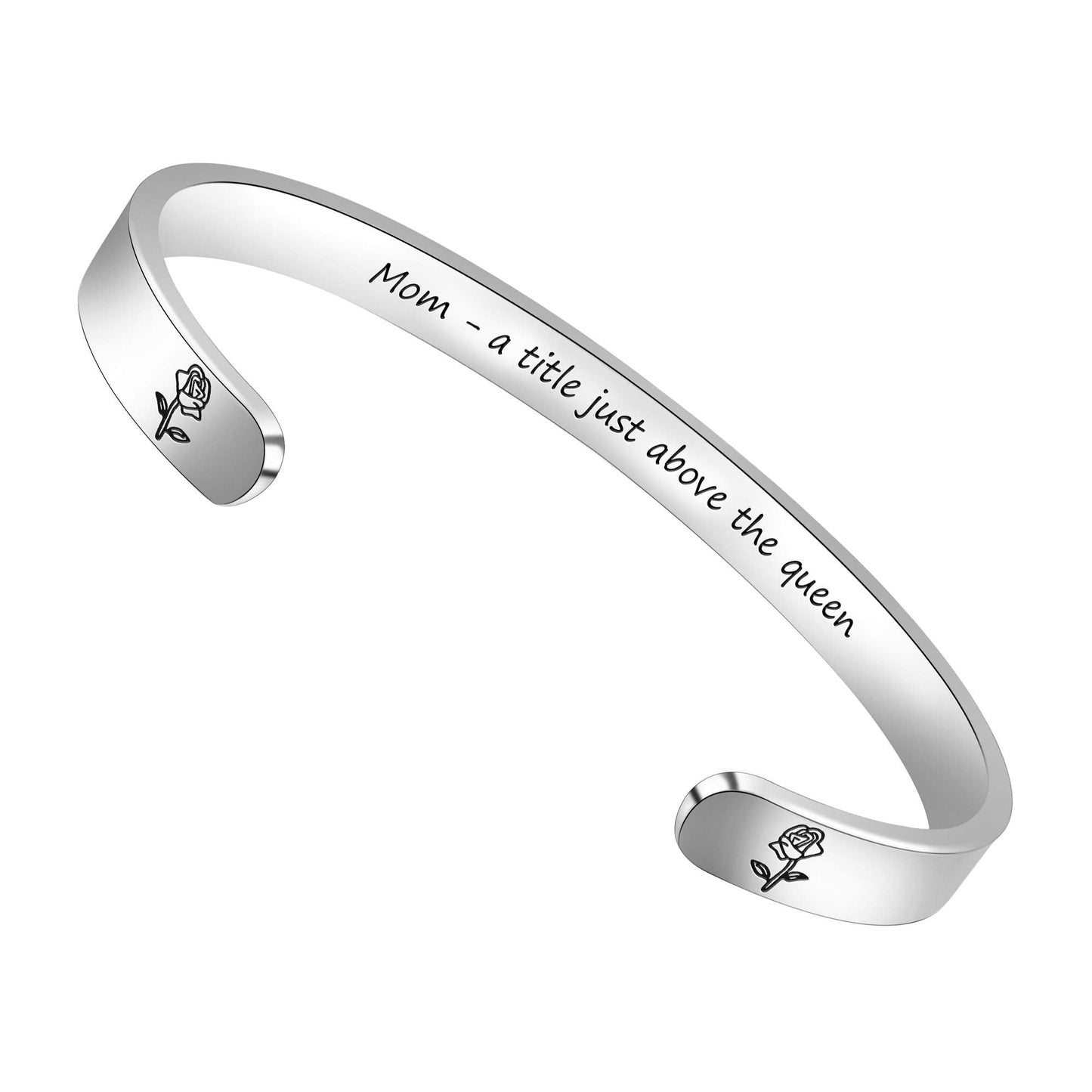 Mothers Day Gifts, Gifts for Mom Bracelets for Women Mom Gifts for Wife Cuff Bangle Bracelets Quotes Engraved Jewelry
