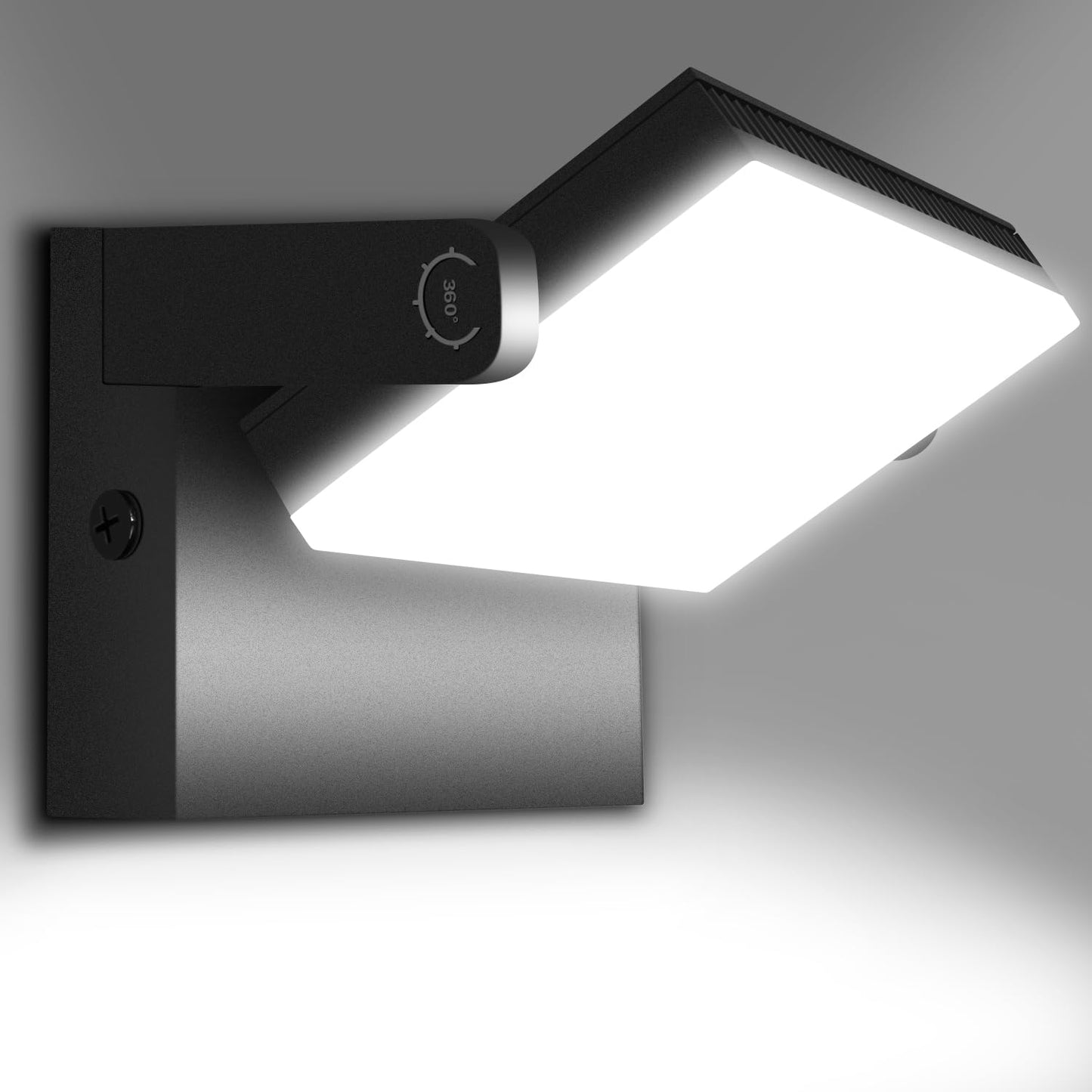 ledmo 150W Outdoor LED Wall Pack Light, 21000lm, 5000K, Rotating, Black, Model LED1377