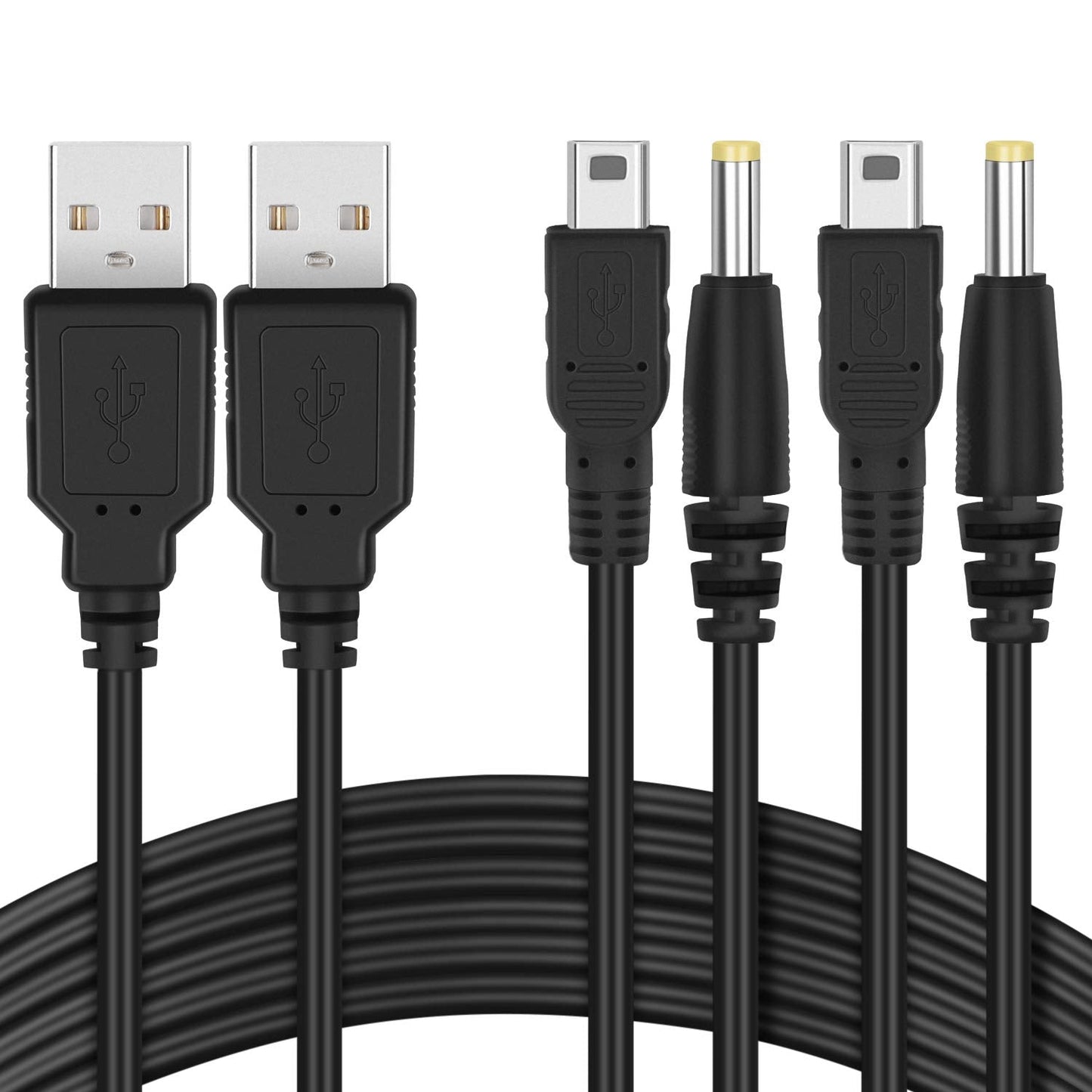 Funturbo PSP Charger Cable, PlayStation Portable Charger PSP Power Cord for Charging Sony PSP 1000 2000 3000 USB Data Cable & Ch