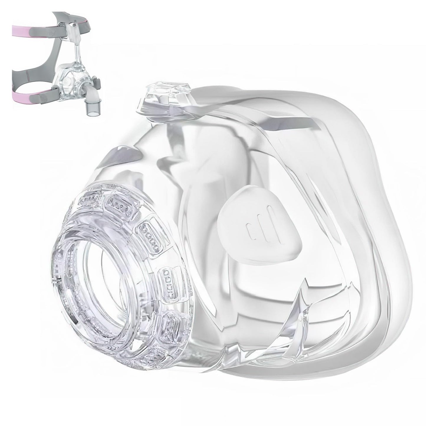 Replacement Frame Nasal Cushion for ResMed Mirage FX, Dual-Wall Spring Air Cushion, Replacement CPAP Nasal Mask Cushion Accessories Fit for Mirage FX Nasal Guard Nasal Mask Frame Headgear (Standard)