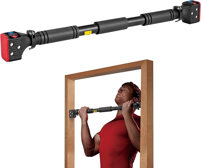 leikefitness Pull-Up Bar For Door Frame Chin Up Bar Upper Body Workout Adjustable Portable Training Pull-Up Bars Bars with...