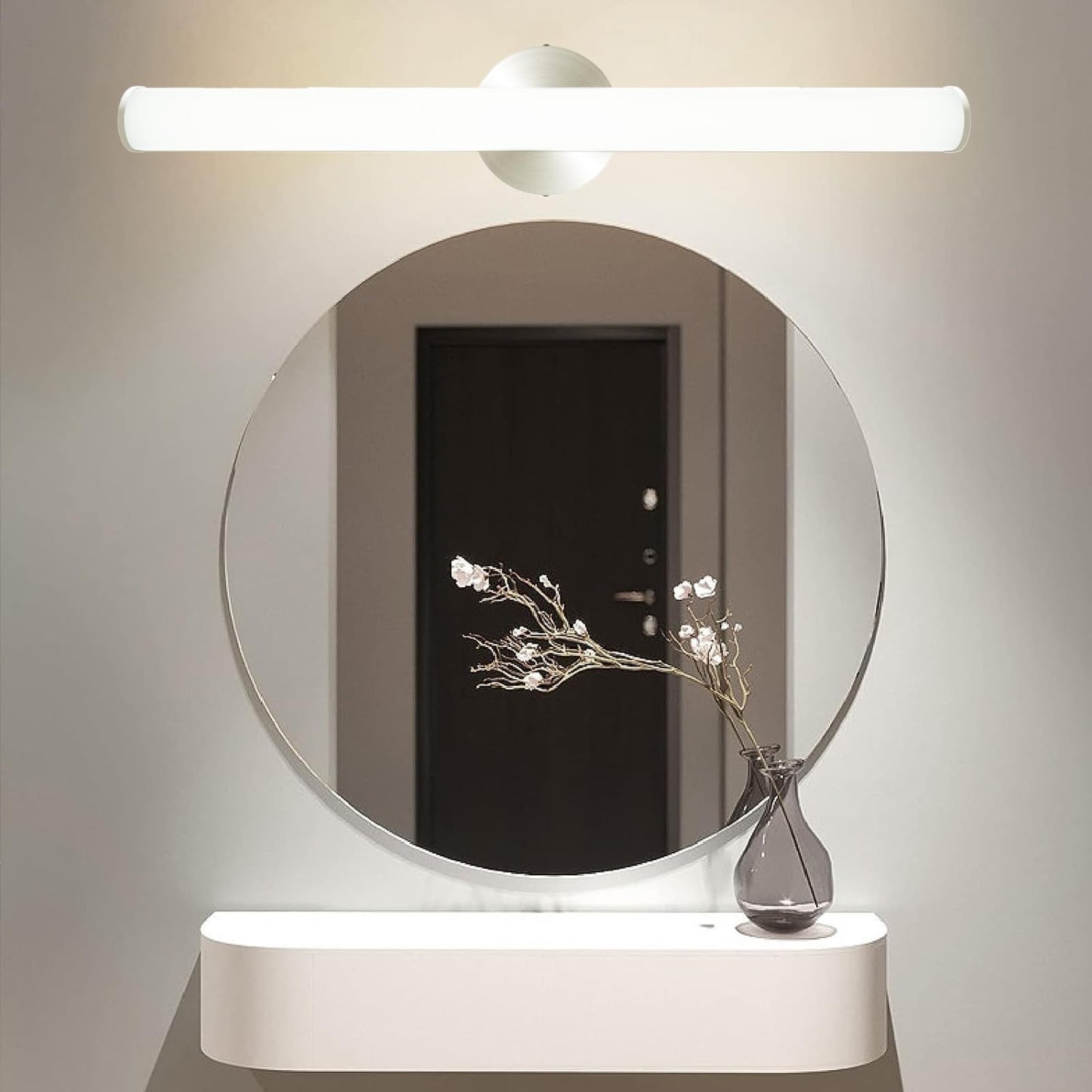Oowolf 24 Bathroom Vanity Light Fixture, 16W Led, 1520Lm, 4000K Natural White, Aluminum, Model In22Yus, 1 Pack