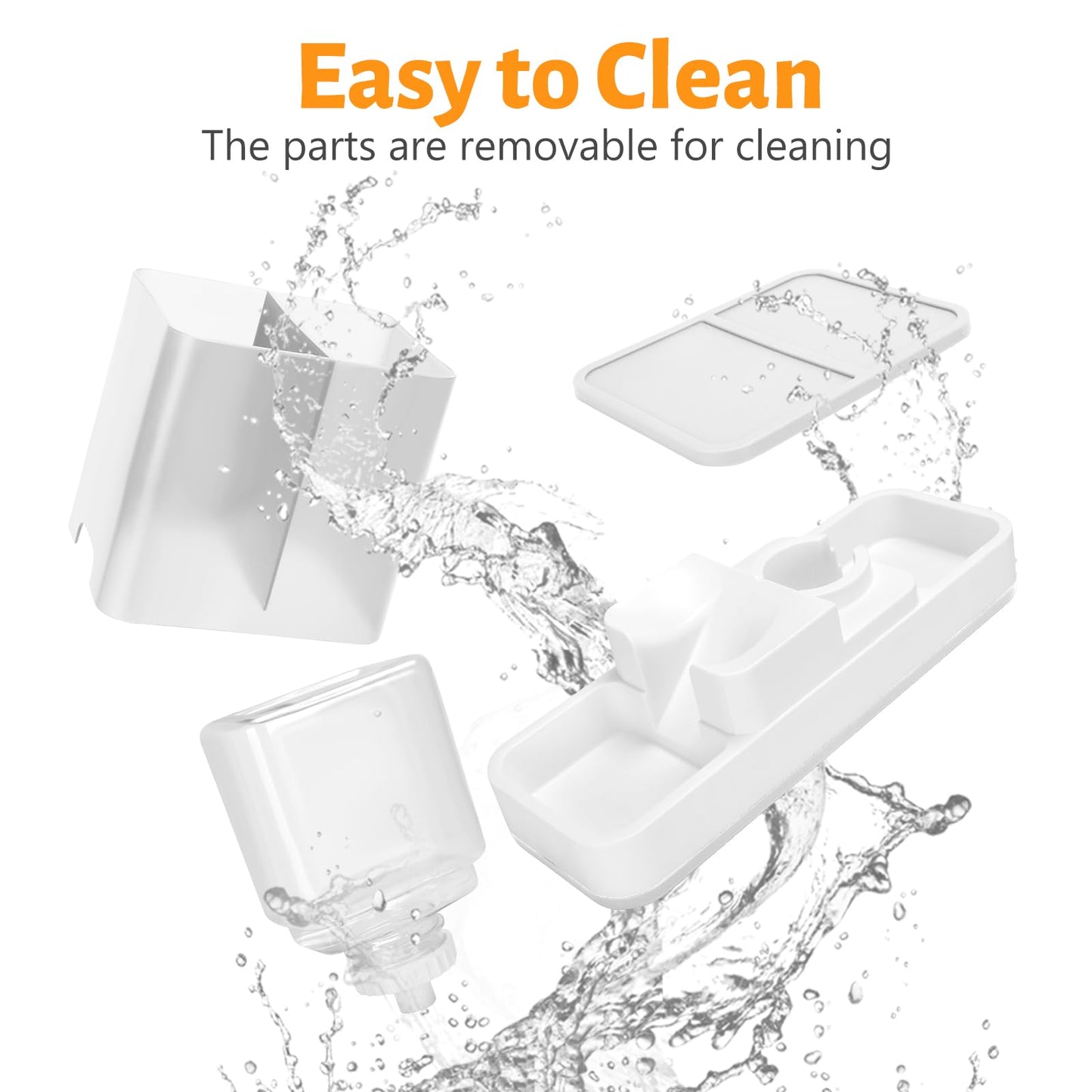 Yummy Sam Automatic Small Pet Feeder and Water Dispenser, 2 in 1 Gravity Cat Auto Pet Feeder and Waterer Set Feeder Dish for Small Medium Pets Dog Puppy Kitten (White)