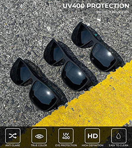 KALIYADI Polarized Sunglasses for Men, Lightweight Sun Glasses with UV Protection for Driving Fishing Golf