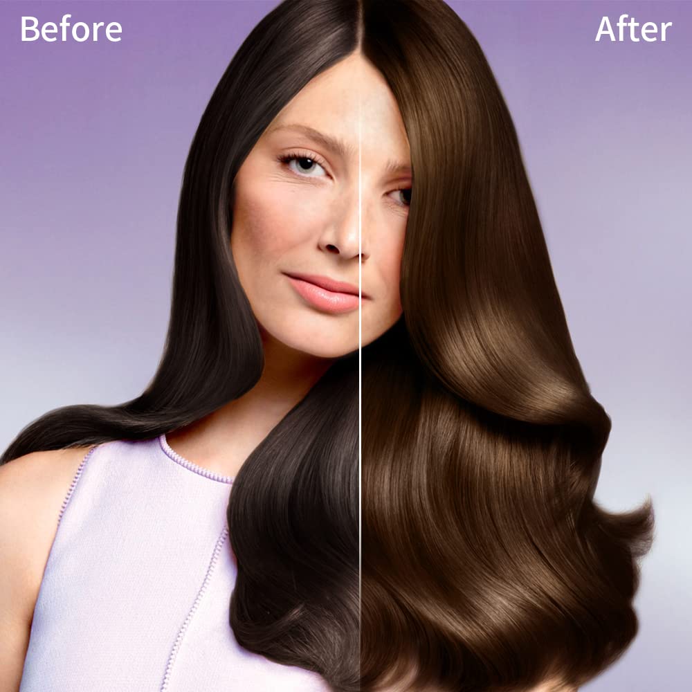 Hair Dye Shampoo Chestnut Brown Hair Color Shampoo for Gray Hair Coverage Herbal Hair Dye Shampoo 3 in 1 for Men and Women, Inst