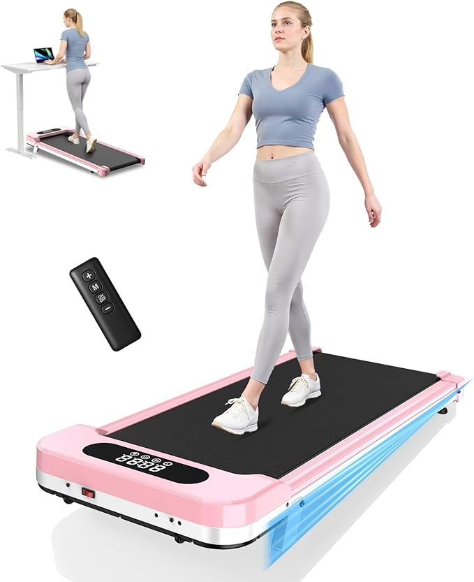 Walking Pad with Incline, Under Desk Treadmill for Home Office with Ultra Quiet <40dB, 2.5 HP Portable Walking Jogging Run...