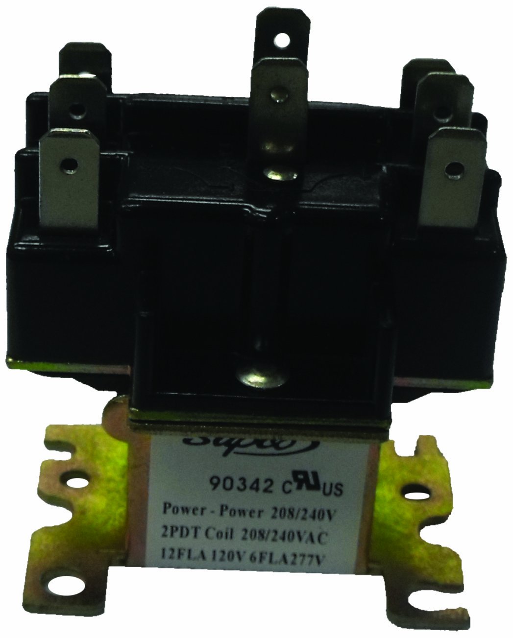 Supco 90340 General Purpose Switching Relay  24 V Coil Voltage  Double Pole Double Throw Contacts-New