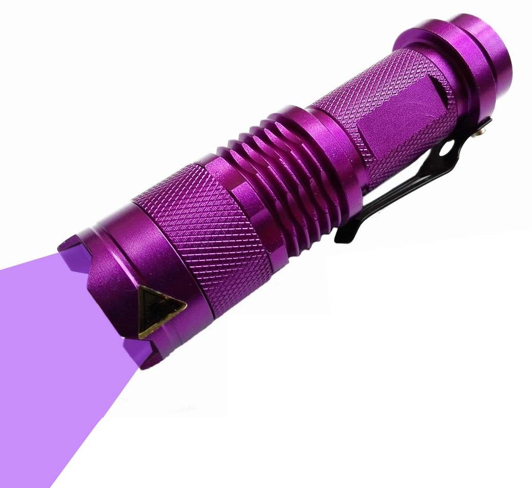 Wayllshine Uv Flashlight - 395Nm High Power Led, 3 Modes, 10 Yard Range, Aluminum, Blacklight For Pet Urine & Stain Detection