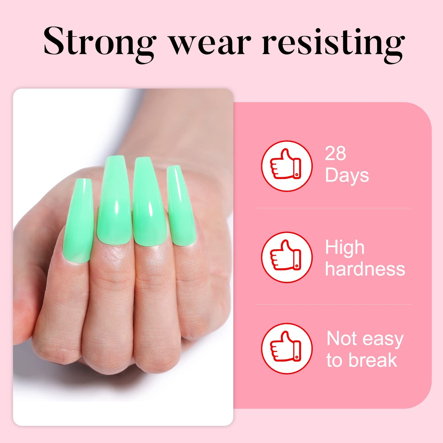 AIMEILI Poly Nail Extension Gel Blue Green Builder Nail Gel Hema Free Poly Nail Enhancement Nail Art Design DIY Salon Nail At Ho