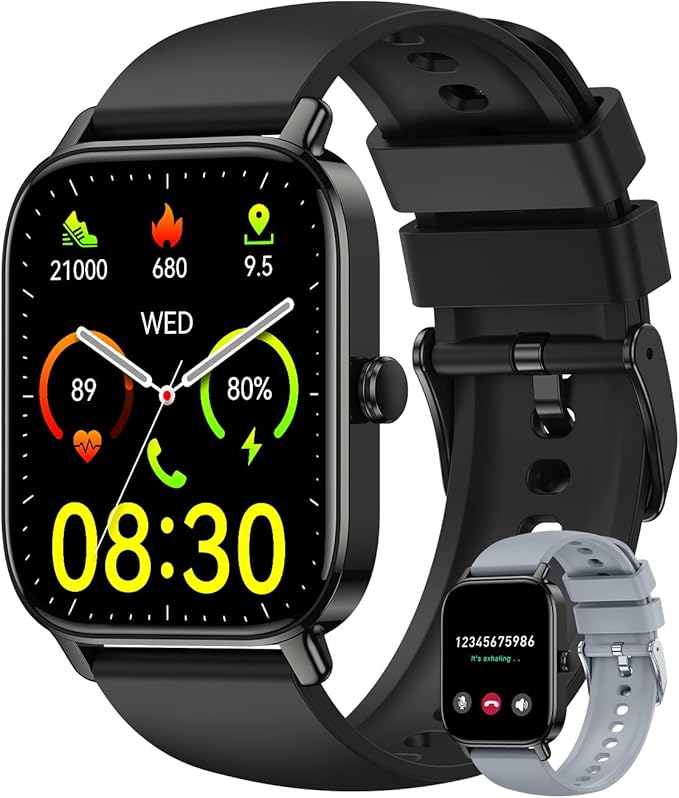 Smart Watch for Women Men Fitness: Make Answer Call Digital Mens Watches Waterproof Running Smartwatch for Android Phone i...