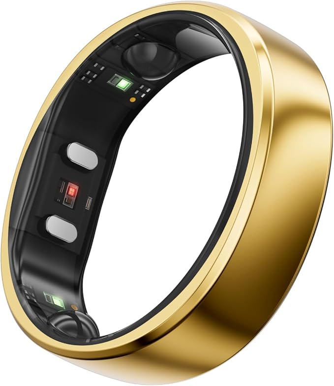 RingConn Gen 2 Smart Ring, No App Subscription, 12-Day Battery Life, Stress/Heart Rate/Women's Health Tracker, Android & i...