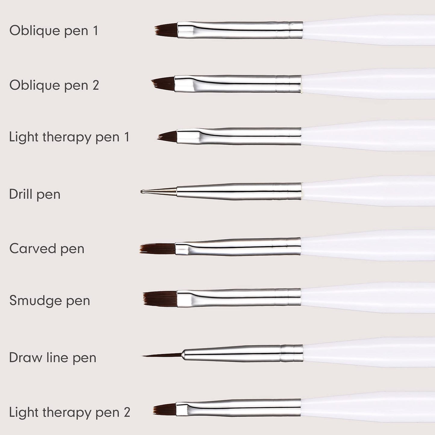 Leelosp 14 Pieces Clear French Tip Nail Stamp with Nail Art Brushes, Silicone Jelly Clear Stamper for Nails Include Gel Brush Po