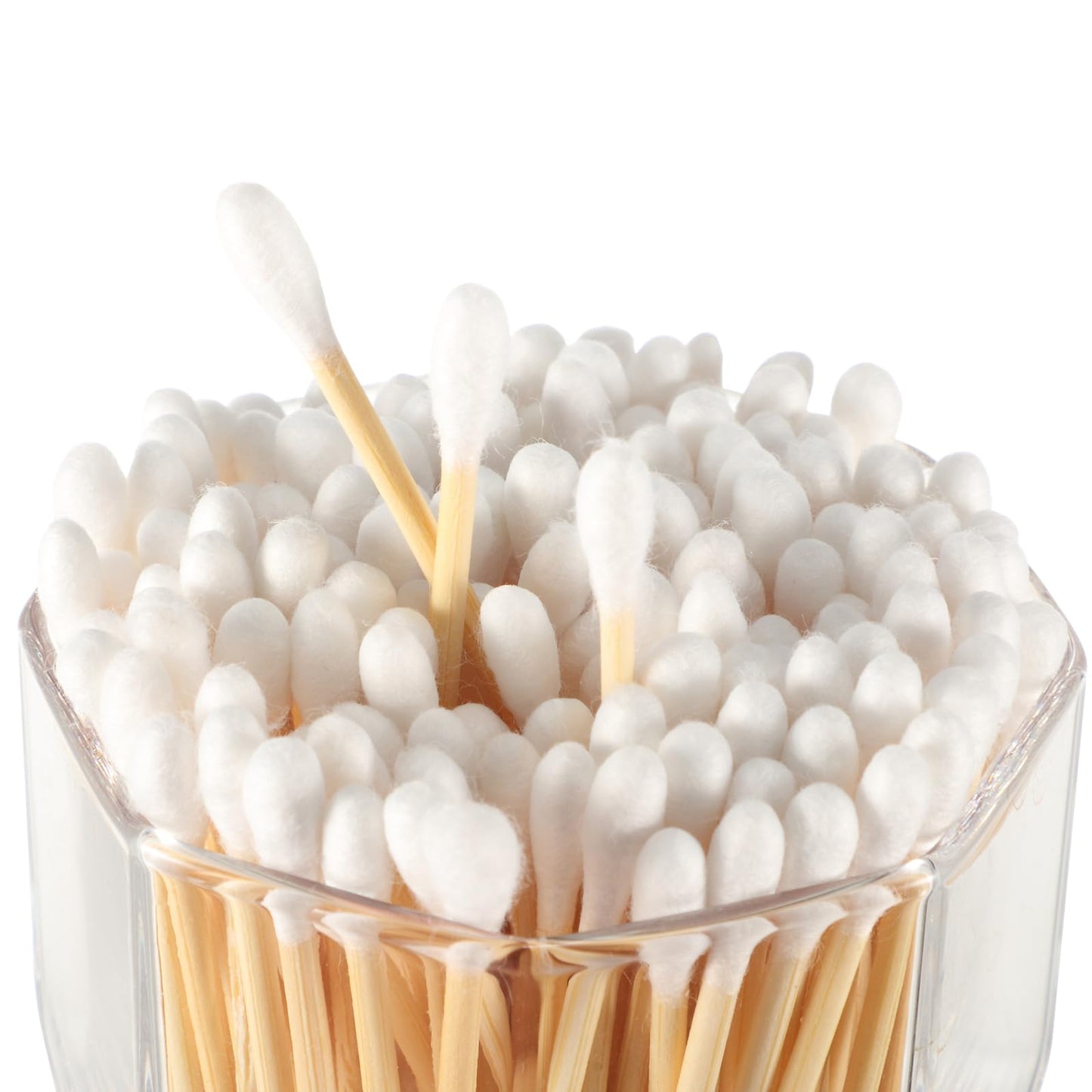Demissle 30 Pack Cotton Swabs Travel Size, 10 Pcs Per Pack Individually Wrapped Cotton Swab Double Tipped Wooden Sticks for Ear