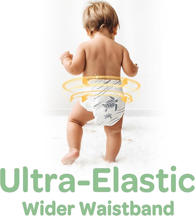 Parasol Clear+Dry Disposable Diapers and Clear+Pure Wipes, RashShield Protection, Size 6 (35 lbs and Up), Diaper Bundle of 120 Diapers & 240 Wipes