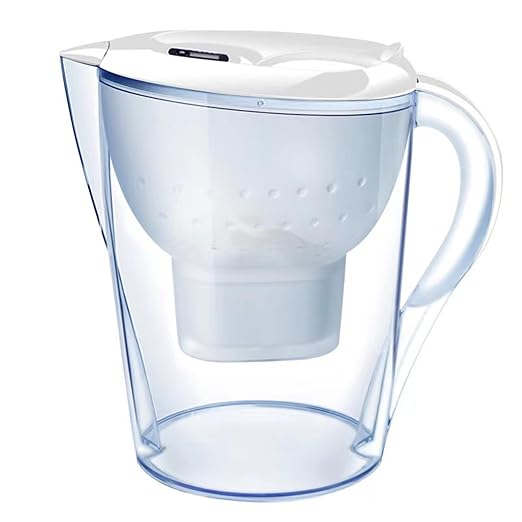 Water Filter Pitcher for Tap and Drinking Water with SmartLight Filter Change Indicator + 1 Elite Filter Lasts 6 Months 17-Cup Capacity Christmas Gift for Men and Women BPA Free (Blue)