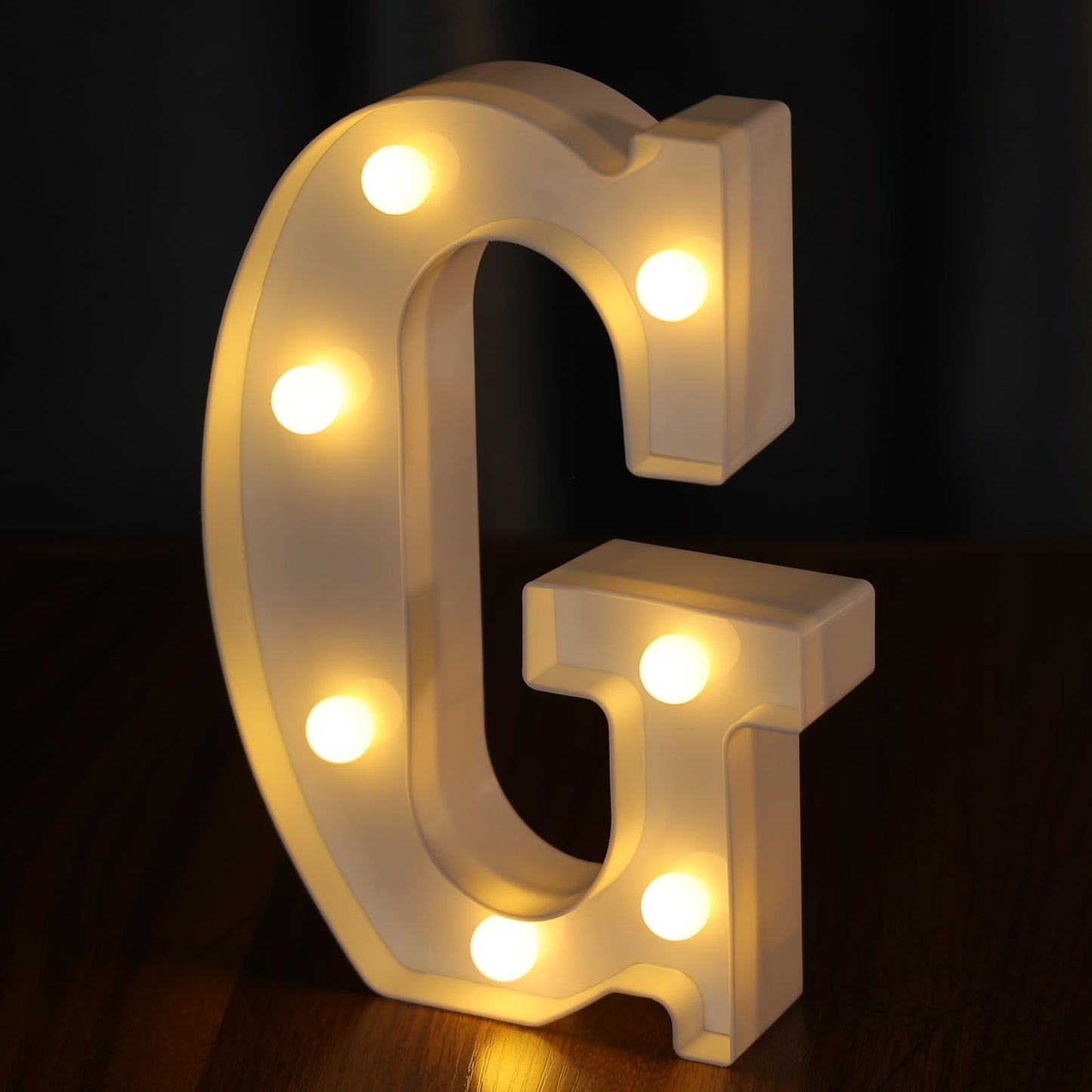 Ifdgctk Light Up Letters  Led Letters Lights 26 Alphabet  Decorative Lighted Letters  Battery Powered Led Marquee Light Up Letters For Party  Bar  Night Light  Home Decor(Letter G)