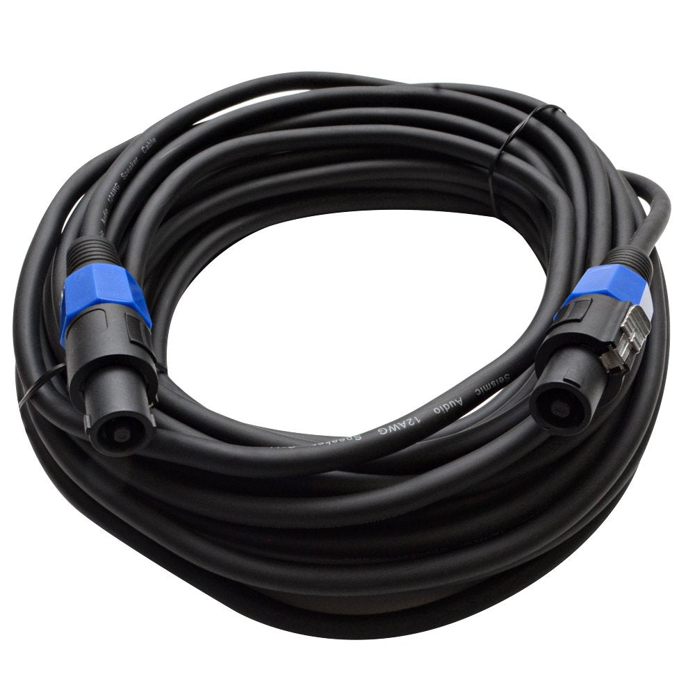 Seismic Audio - Tw12S50 - 50 Foot Speakon To Speakon Pa/Dj Speaker Cable - 2 Conductor - 12 Guage