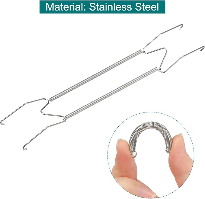 uxcell 4Pcs Plate Hanger, 16 Inch W Type Stainless Steel Invisible Wall Plate Hangers for Decorative Plates, Silver