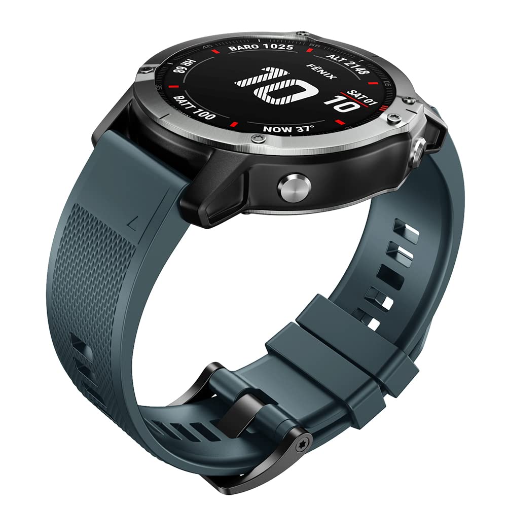 Ancool For Fenix 7X/Fenix 6X/Fenix 5X/Fenix 8 51Mm Watch Band 26Mm Quickfit Bands Compatible With Fenix 6X Pro/7X Pro/5X Plus/3/
