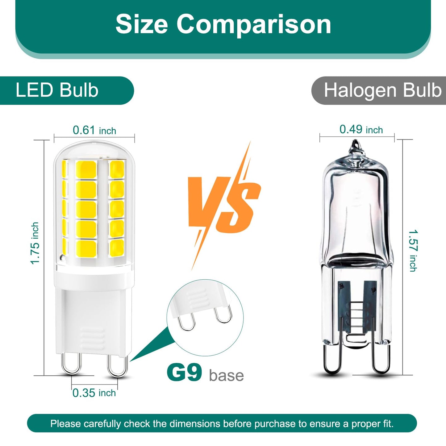Dicuno G9 Led Bulb  5000K Daylight White  G9 Led Light Bulbs 4W  Equivalent To 40W Halogen Replacement  Non-Dimmable  400 Lm  T4 Bi-Pin Base Replacement For Chandelier Light  Home Lighting  10 Pack