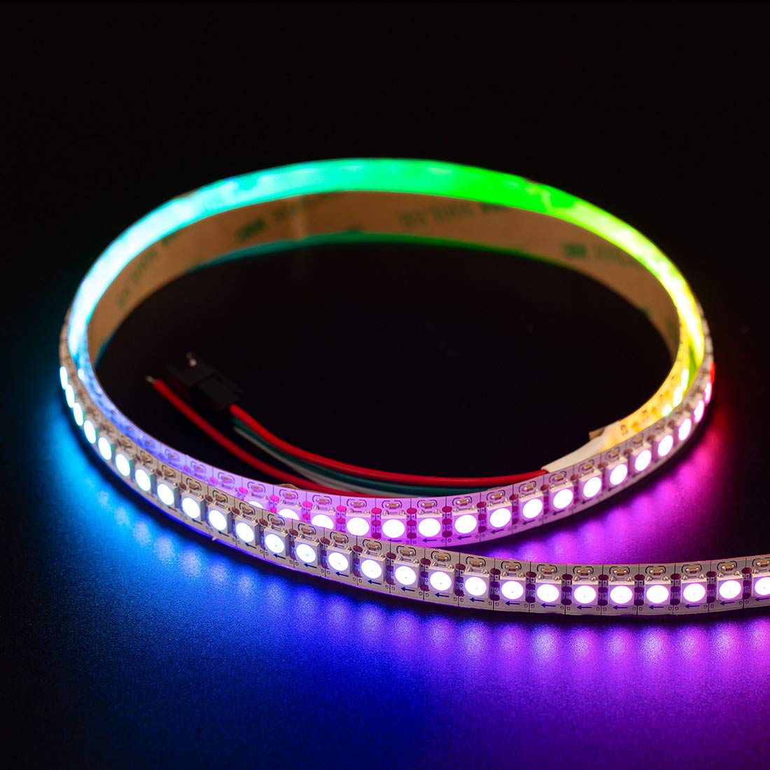 Btf-Lighting Rgbw Rgb+Natural White Sk6812 (Similar Ws2812B) Individually Addressable 3.3Ft 1M 144(2X72) Leds Flexible 4 Colors In 1 Led Dream Color Led Strip Ip30 Non-Waterproof Dc5V White Pcb