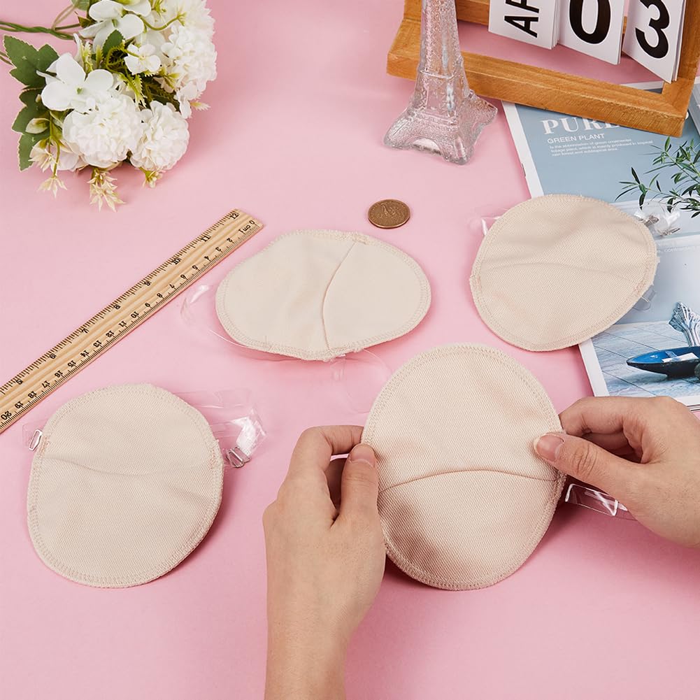 GORGECRAFT 2 Pair Underarm Sweat Pads Reusable Summer Armpit Sweat Absorbing Guards with Shoulder Strap Washable Anti-Perspirati