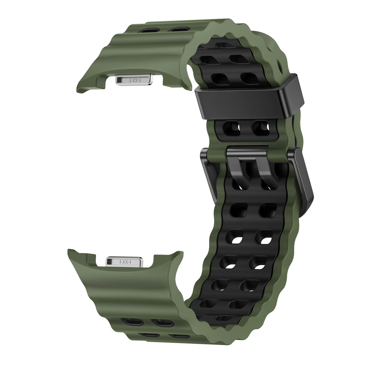 Sodhad Marine Silicone Sport Band Compatible With Samsung Galaxy Watch 8 Classic 46Mm Men Women, Soft Silicone Sport Breathable