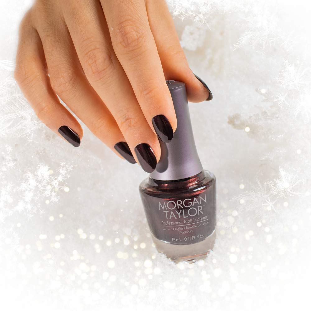 Morgan Taylor Nail Lacquer Shake Up The Magic! Collection (Center of Attention) Red Professional, Vibrant, Chip-Resistant, Fast-