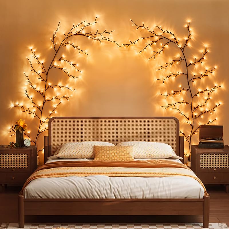 Bexdir Enchanted Willow Vine Lights 9.3Ft 160Led  Vines For Home Decor Lighted Tree For Walls In 8 Modes & Timer  Branches Lights For Halloween Christmas Holiday Decor Indoor With Timer