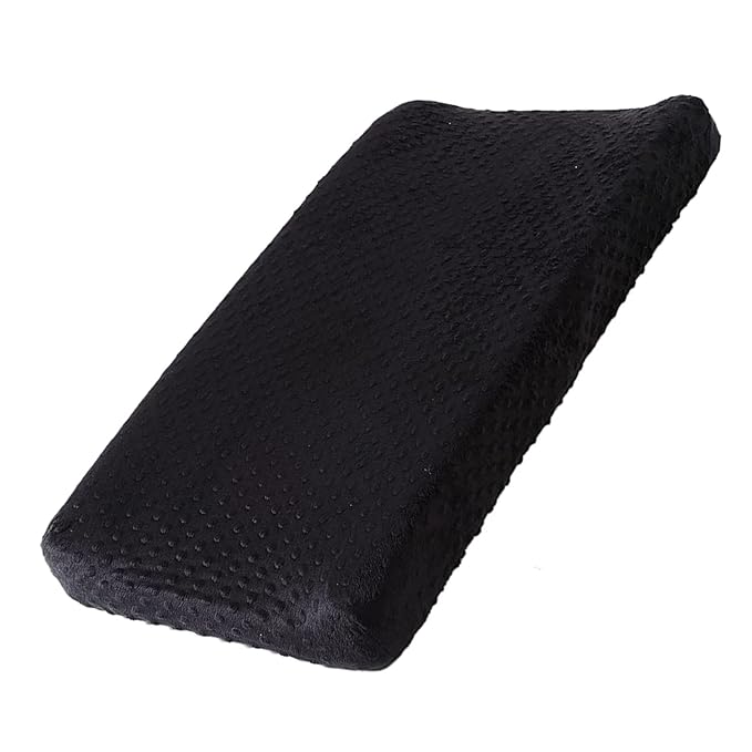 Changing Pad Cover, Soft Changing Table Sheets for Baby Boy and Girl, Diaper Changing Table Cover Fit 32"/34'' x 16" Pad (Black)
