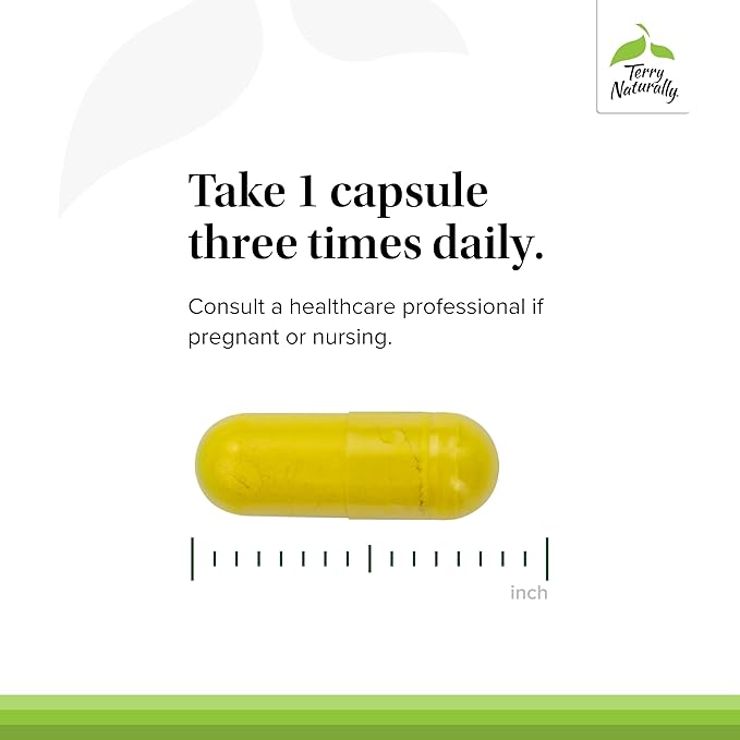 Terry Naturally Berberine - Dietary Supplement with Berberine - Liver Health Supplement for Metabolism Support - Joint Health Support for Men & Women - 60 Capsules