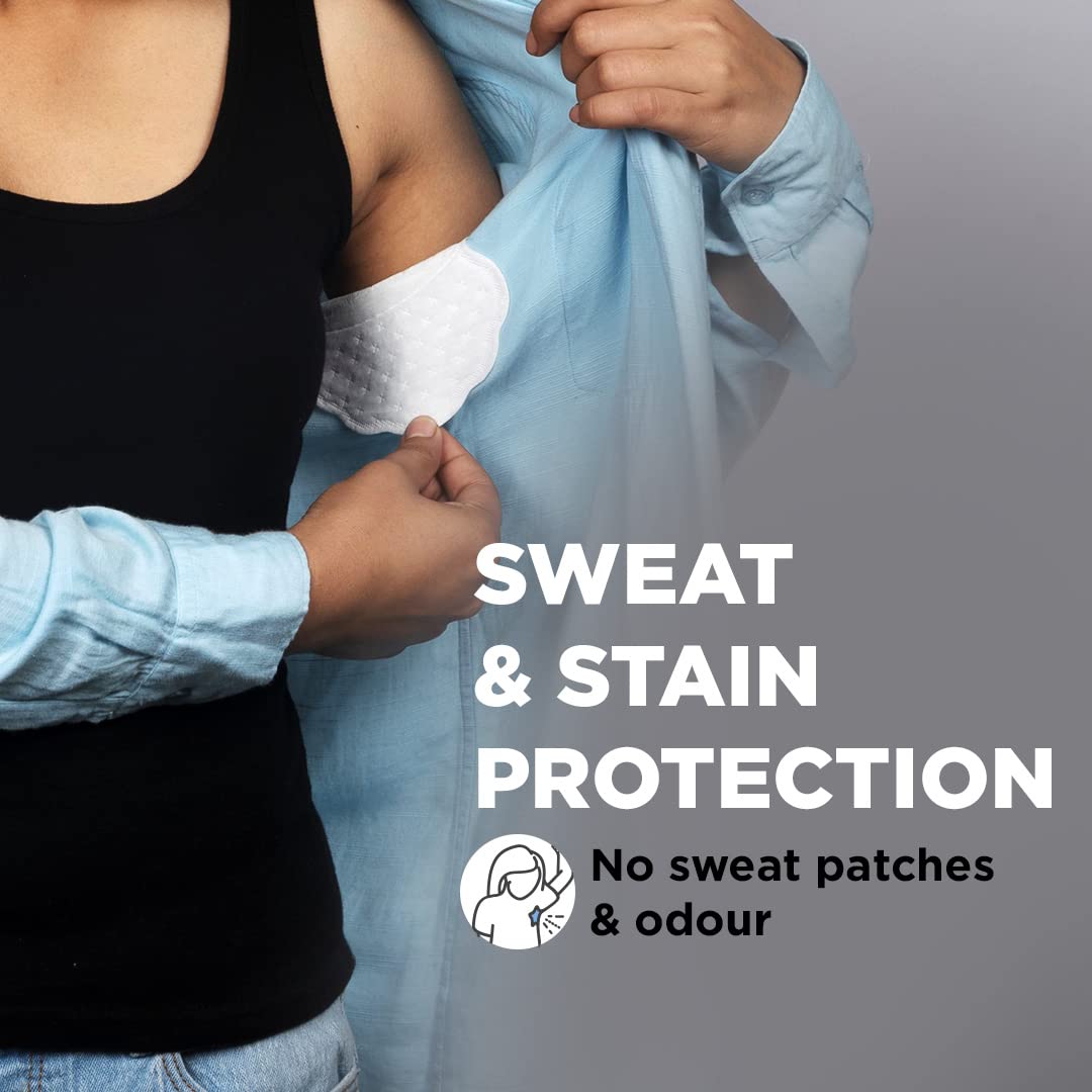 PEESAFE Armpit Sweat Pads - Folded(14 Pads) | Underarm Sweat Pads for Women & Men | Absorbs Sweat & Unpleasant Odor | Armpit Pad