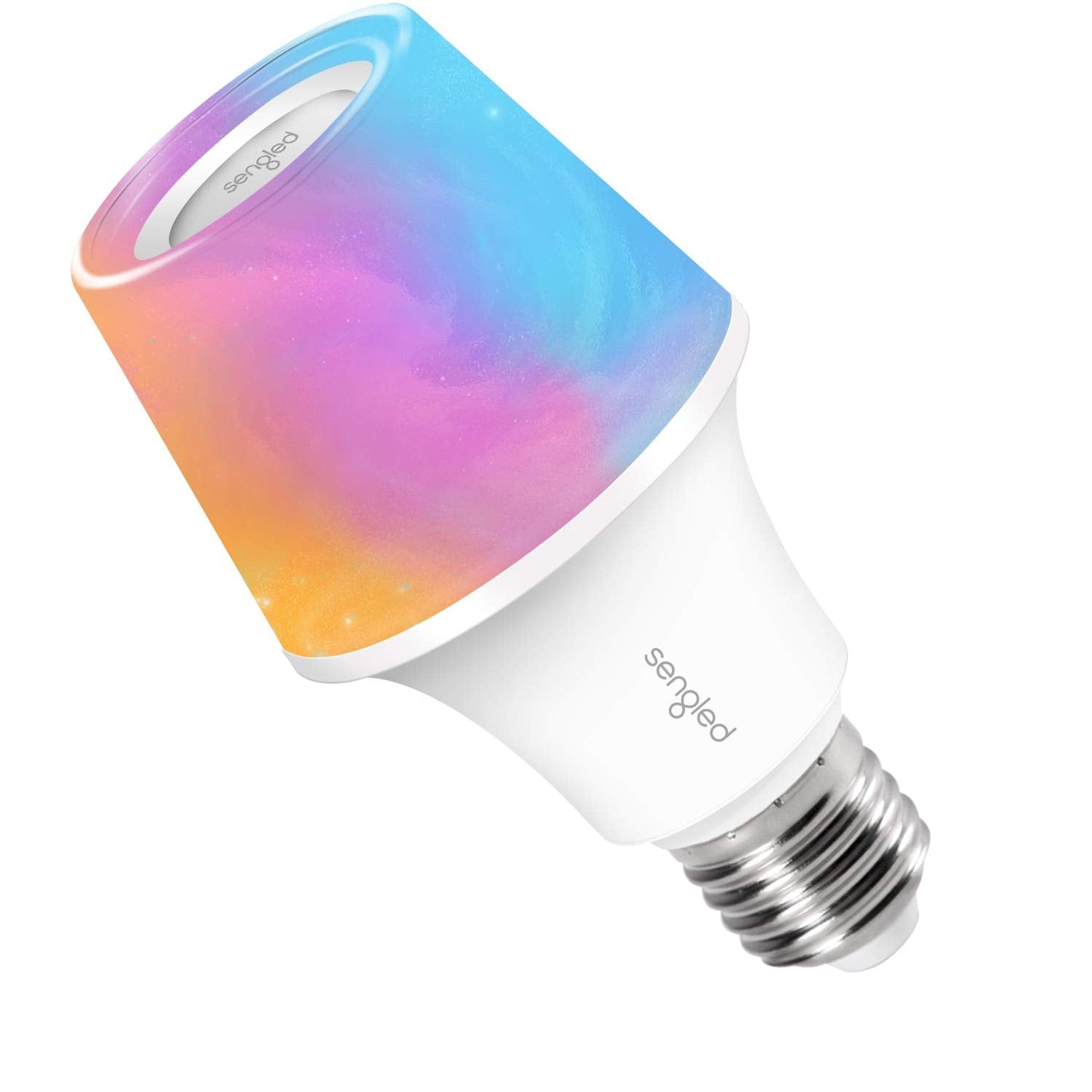 Sengled Solo RGBW Bluetooth Light Bulb Speaker, Dimmable, 60W Equivalent, App Controlled, E26, 16 Million Colors, Model S21-N15WA