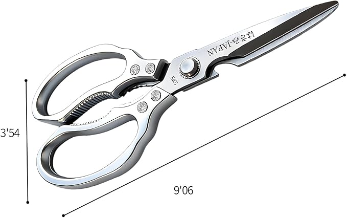Kitchen Scissors, Multi-All Purpose Japan Kitchen Shears, Heavy Duty Dishwasher Safe Food Scissors for Chicken, Poultry, Fish, Meat & Herbs Christmas Gifts for Men Women Mom Dad