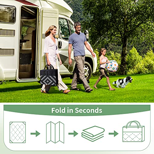 GENIMO Outdoor Rug for Patio Clearance,5'x8' Waterproof Mat,Reversible Plastic Camping Rugs,Rv,Porch,Deck,Camper,Balcony,B...