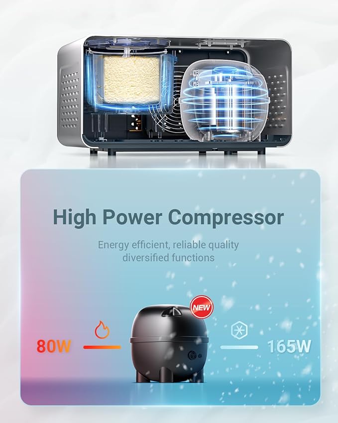 AAOBOSI Electric Ice Cream Maker with Compressor, Ice Cream Maker Machine No Pre Freezing, Ice Cream Machines for Home, Small Homemade Gelato Maker with 4 Modes, 1.6 Quart