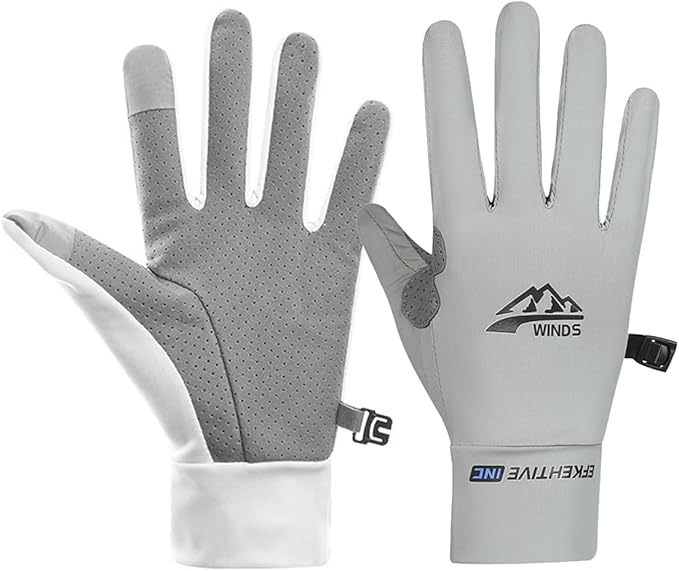 SUJAYU Full Finger UV Protection Gloves - Women & Men, Thin Fishing, Hiking, Cycling, Driving, Gym Gloves