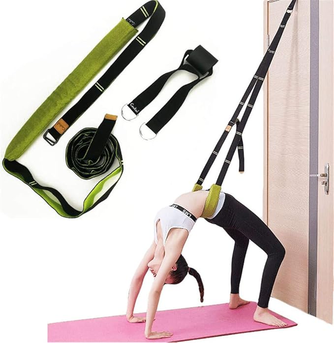 Back bend Assist Trainer - Improve Back and Waist Flexibility, Door Flexibility Stretching Strap, Home equipment for Balle...
