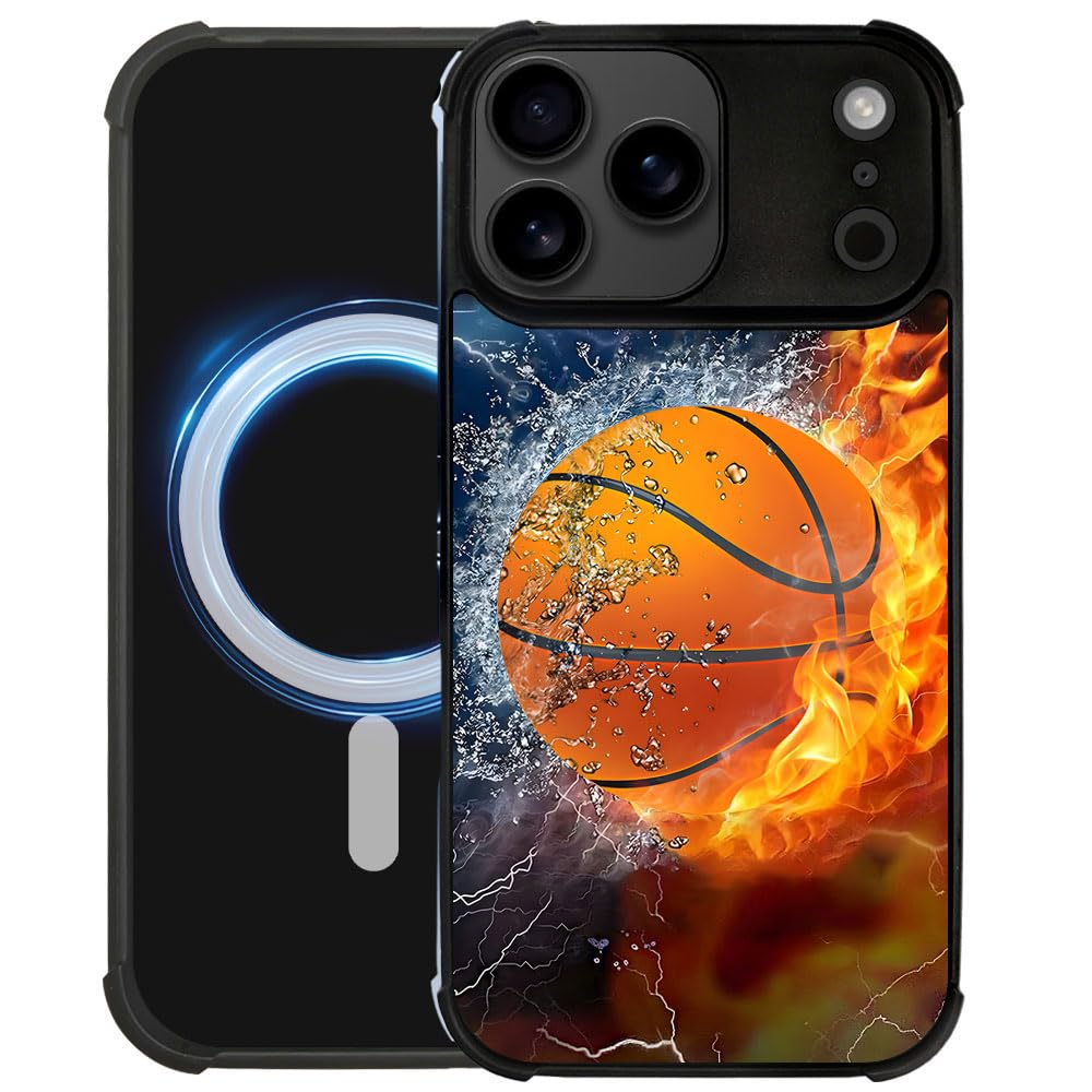 DAIZAG Case for iPhone 17 Pro Max,[Compatible with Magsafe] Air-Guard Corners Shockproof Soft Phone Cover for Boy Men Gift,Ice F
