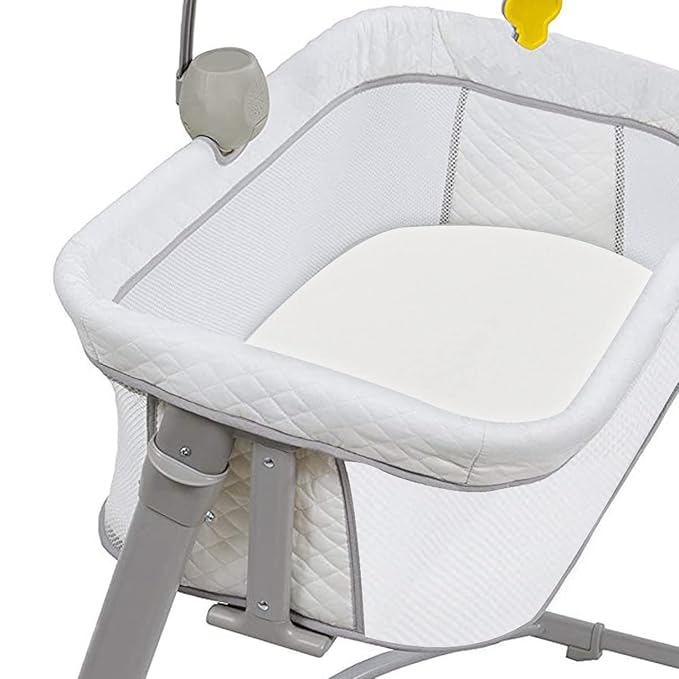 CaSaJa White 3 Pack Bassinet Sheet Set, Silky Soft Handfeel with Comfy Napping Surface for Baby Boy and Girl, Flexible Fit Various Kinds of Cradle and Bessinet Mattress Up to 15" x 30" and Breathable