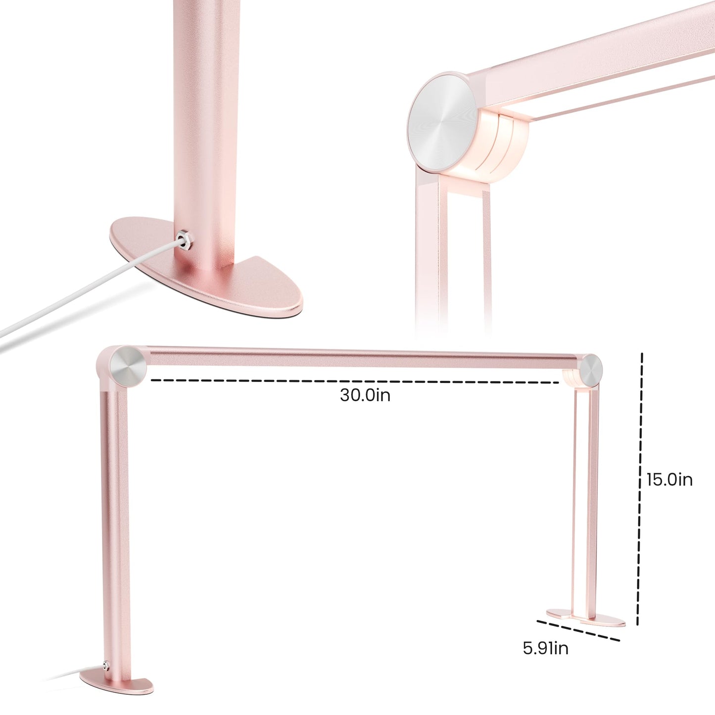 gelpal Nail Tech Lamp for Desk,30 48W Professionals Led Light, Desk Lamp for Lash Eyelash Extension,Color Temperature 2700K-6000