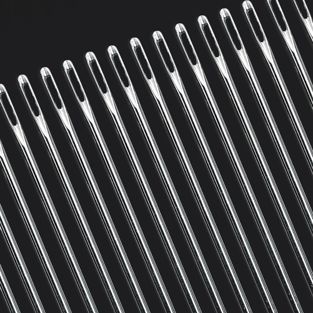 6" Professional Upholstery Needle 15cm length 3mm thickness, Big Eye Hand Sewing Needles for Stitching and Crafting Projects