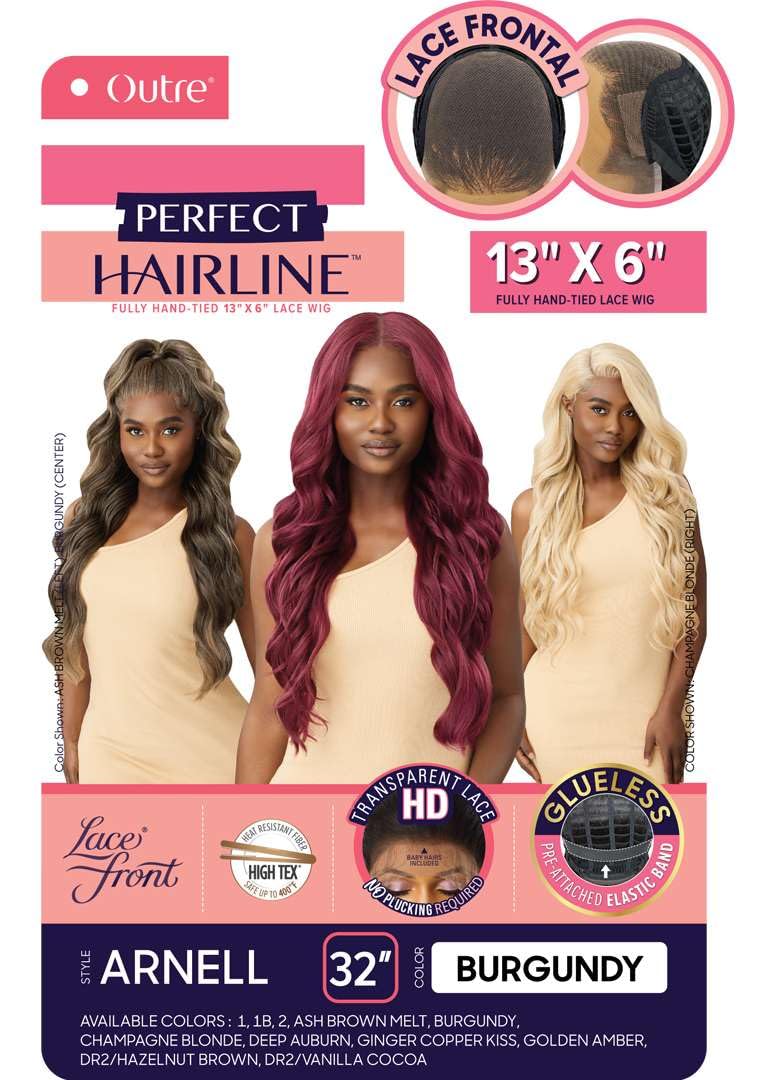 Outre Lace Front Wig - Perfect Hair Line 13X6 - Arnell (DARK BROWN 2)