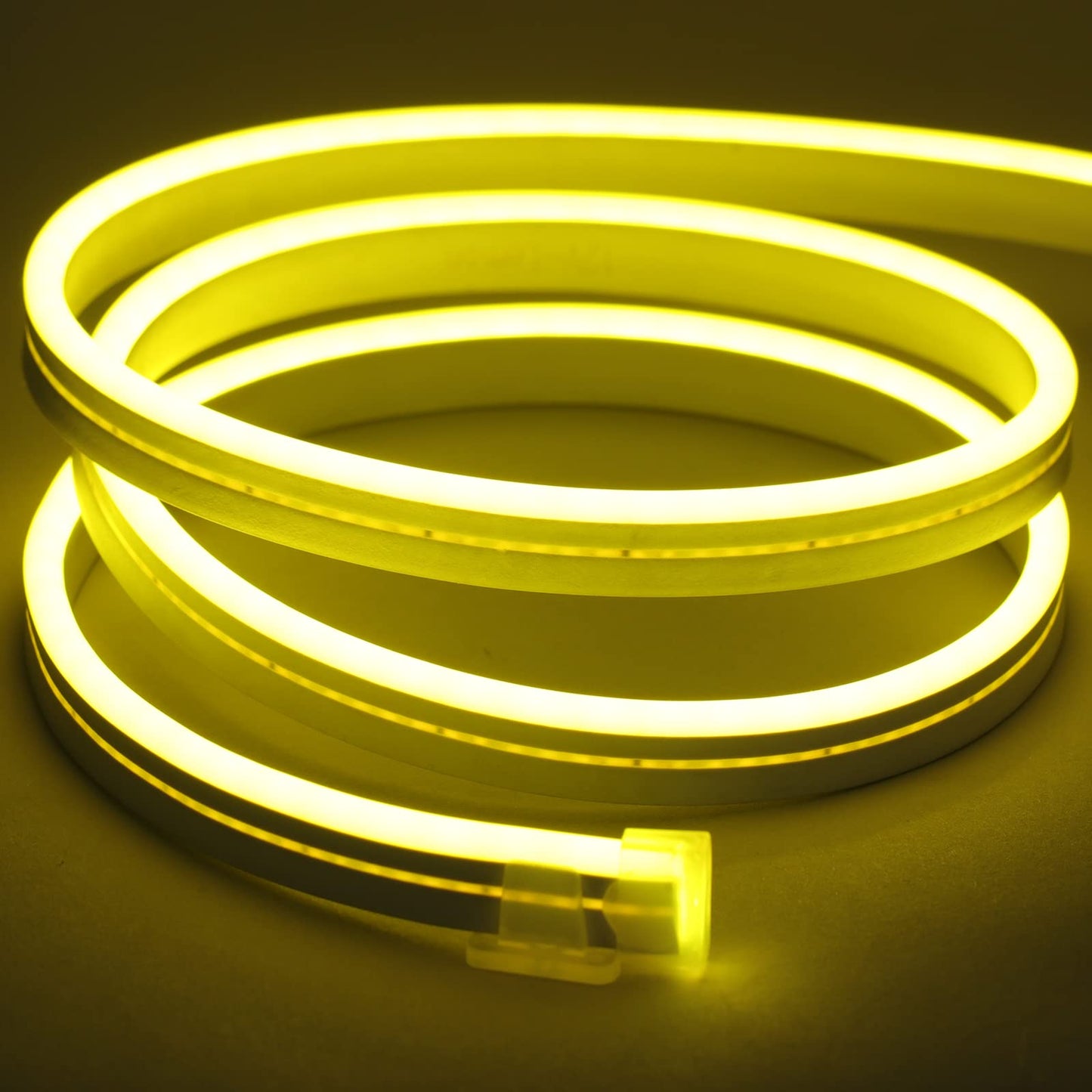 Meijiajia LED Neon Strip Lights, Yellow, 12V, 16.6ft, Flexible Diffuser, Waterproof Silicon, Cuttable & Bendable
