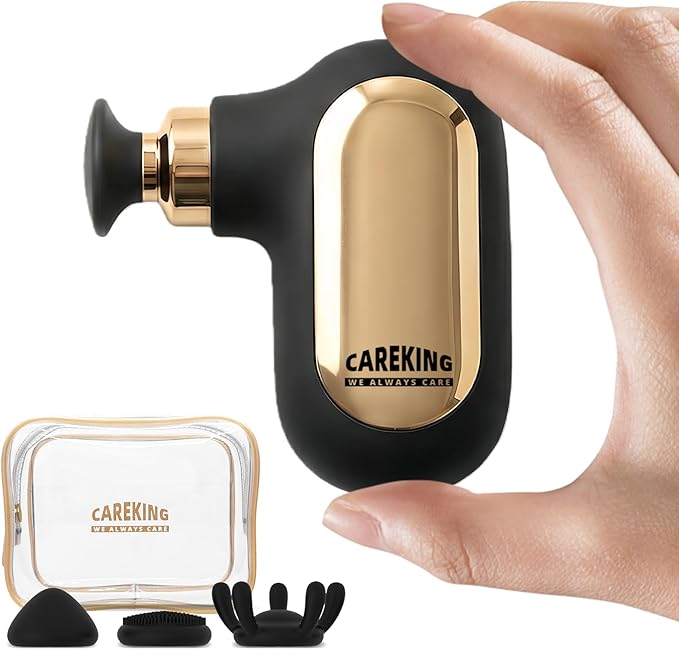 CAREKING Mini Massage Gun, Deep Tissue Small Muscle Massager for Pain Relief, Travel Massage Gun for Neck Shoulder Thigh B...